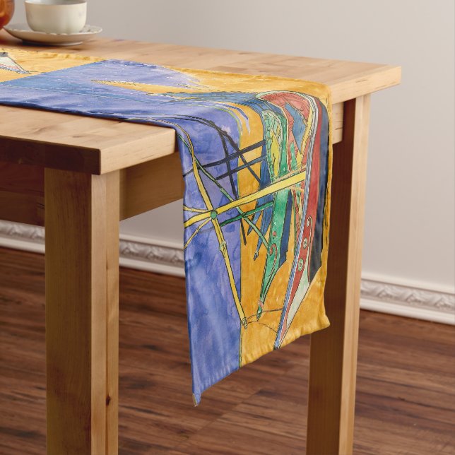 Vincent van Gogh - Fishing Boats on the Beach Short Table Runner (In Situ)