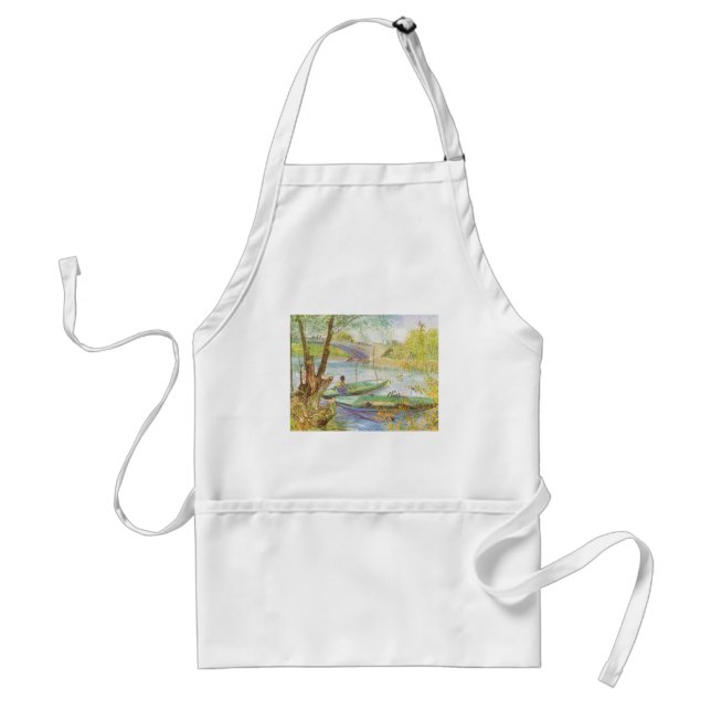 Vincent van Gogh Fishing in Spring, Pont de Clichy Standard Apron (Front)