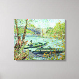 Vincent van Gogh   Fishing in the Spring Canvas Print