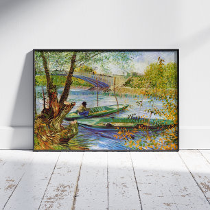 Vincent Van Gogh, Fishing in the Spring Poster