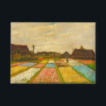 Vincent Van Gogh Flower Beds in Holland<br><div class="desc">Say hello with flair and fine art! This rectangular button showcases Vincent Van Gogh’s Flower Beds in Holland, blooming with radiant reds, sunny yellows, lush greens, and calming blues in his post-impressionist brushstrokes. Bright and cheerful, it’s a mini canvas of Van Gogh that lets you share your love of art...</div>