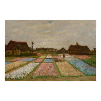 Vincent van Gogh Flower Beds in Holland, c. 1883 Poster