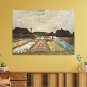 Vincent van Gogh - Flower Beds in Holland Canvas Print
