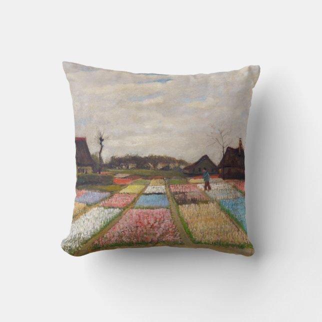 Vincent van Gogh - Flower Beds in Holland Cushion (Front)