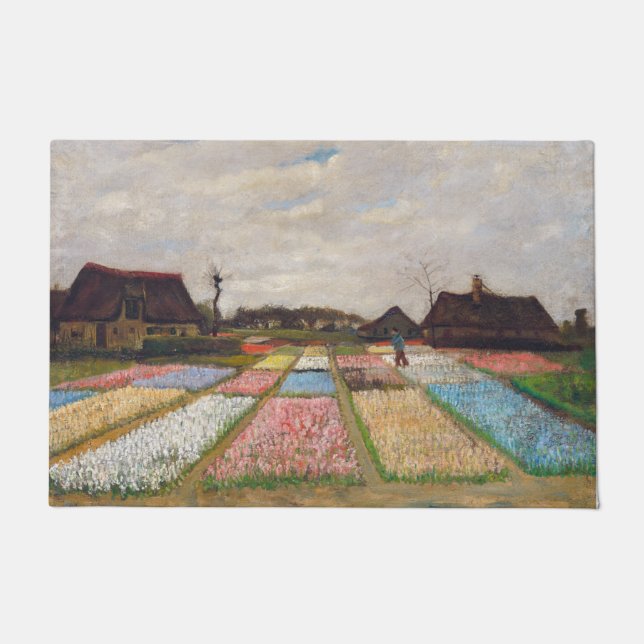 Vincent van Gogh - Flower Beds in Holland Doormat (Front)