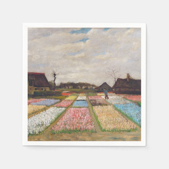 Vincent van Gogh - Flower Beds in Holland Napkin (Front)