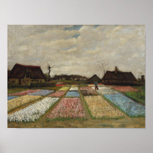 Vincent van Gogh -  Flower Beds in Holland Poster