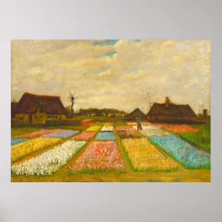 Vincent van Gogh Flower Beds in Holland Poster