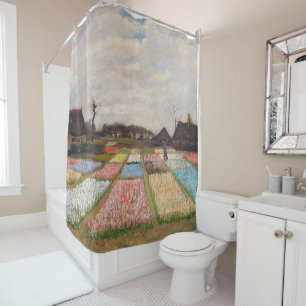 Vincent van Gogh - Flower Beds in Holland Shower Curtain
