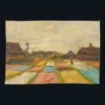 Vincent van Gogh Flower Beds in Holland Tea Towel<br><div class="desc">Dry dishes with a masterpiece! This kitchen towel features Vincent Van Gogh’s Flower Beds in Holland, alive with bold reds, sunny yellows, lush greens, and cool blues in his signature post-impressionist brushstrokes. The lively garden scene instantly brightens up your kitchen routine. Soft and absorbent, the towel is as practical as...</div>