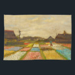 Vincent van Gogh Flower Beds in Holland Tea Towel<br><div class="desc">Dry dishes with a masterpiece! This kitchen towel features Vincent Van Gogh’s Flower Beds in Holland, alive with bold reds, sunny yellows, lush greens, and cool blues in his signature post-impressionist brushstrokes. The lively garden scene instantly brightens up your kitchen routine. Soft and absorbent, the towel is as practical as...</div>