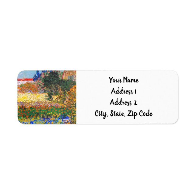 Vincent Van Gogh Flowering Garden (Front)