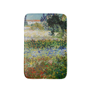 Vincent van Gogh - Flowering Garden Bath Mat