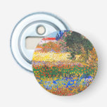Vincent Van Gogh Flowering Garden Bottle Opener<br><div class="desc">Bottle Opener featuring Vincent van Gogh’s oil painting Flowering Garden (1853-1890). Flowers of magnificent colours—blue,  red,  yellow,  orange—decorate a dreamy garden. The best gift for lovers of Post-Impressionism and Dutch art collectors!</div>