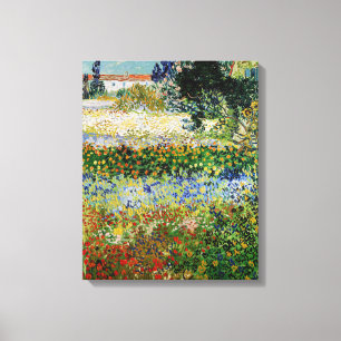 Vincent van Gogh - Flowering Garden Canvas Print