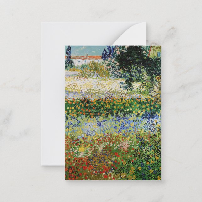 Vincent van Gogh - Flowering Garden Card (Front)