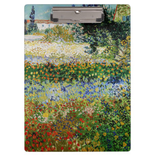 Vincent van Gogh - Flowering Garden Clipboard