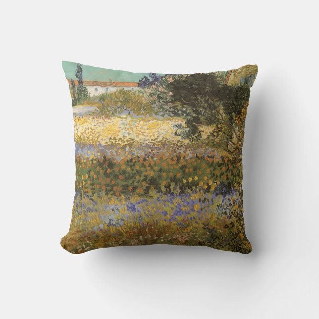 Vincent van Gogh - Flowering Garden Cushion (Front)