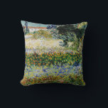 Vincent van Gogh - Flowering Garden Cushion<br><div class="desc">Flowering Garden - Vincent van Gogh,  Oil on Canvas,  1888,  Arles</div>