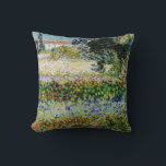 Vincent van Gogh - Flowering Garden Cushion<br><div class="desc">Flowering Garden - Vincent van Gogh,  Oil on Canvas,  1888,  Arles</div>