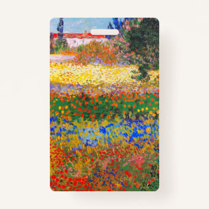 Vincent Van Gogh Flowering Garden ID Badge