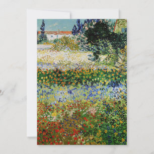 Vincent van Gogh - Flowering Garden Invitation