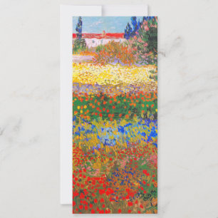 Vincent Van Gogh Flowering Garden Invitation