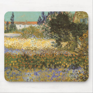 Vincent van Gogh - Flowering Garden Mouse Mat