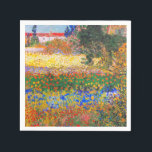 Vincent Van Gogh Flowering Garden Napkin<br><div class="desc">Napkins featuring Vincent van Gogh’s oil painting Flowering Garden (1853-1890). Flowers of magnificent colours—blue,  red,  yellow,  orange—decorate a dreamy garden. The best gift for lovers of Post-Impressionism and Dutch art collectors!</div>