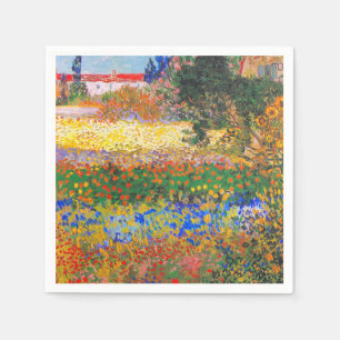 Vincent Van Gogh Flowering Garden Napkin