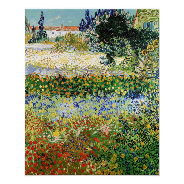 Vincent van Gogh - Flowering Garden Photo Print (Front)