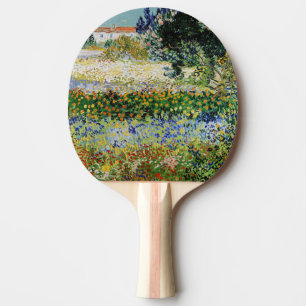 Vincent van Gogh - Flowering Garden Ping Pong Paddle