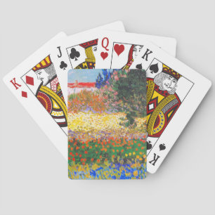 Vincent Van Gogh Flowering Garden Playing Cards