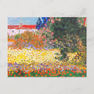 Vincent Van Gogh Flowering Garden Postcard