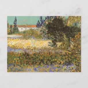Vincent van Gogh - Flowering Garden Postcard