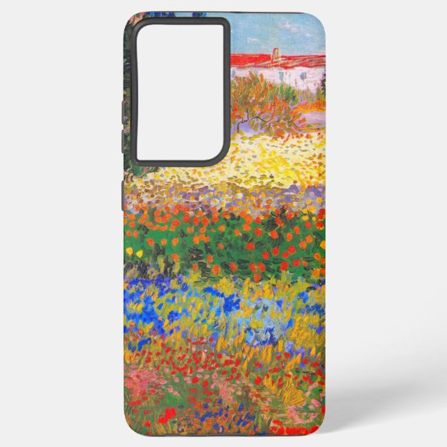Vincent Van Gogh Flowering Garden Samsung Galaxy S21 Ultra Case (Back)