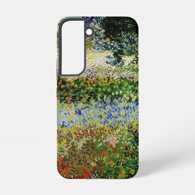 Vincent van Gogh - Flowering Garden Samsung Galaxy S22 Case (Back)