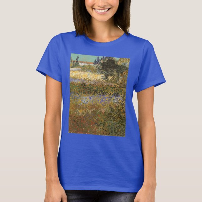 Vincent van Gogh - Flowering Garden T-Shirt (Front)