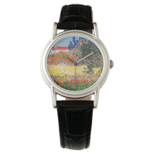 Vincent Van Gogh Flowering Garden Watch (Front)