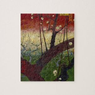 Vincent Van Gogh Flowering Plum Tree Art work Jigsaw Puzzle