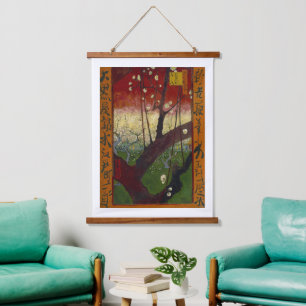 Vincent Van Gogh - Flowering Plum Tree Hanging Tapestry