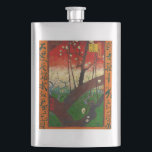 Vincent van Gogh - Flowering Plum Tree Hip Flask<br><div class="desc">Flowering Plum Tree / Flowering Plum Orchard,  after Hiroshige - Vincent van Gogh,  1887</div>
