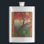 Vincent van Gogh - Flowering Plum Tree Hip Flask<br><div class="desc">Flowering Plum Tree / Flowering Plum Orchard,  after Hiroshige - Vincent van Gogh,  1887</div>