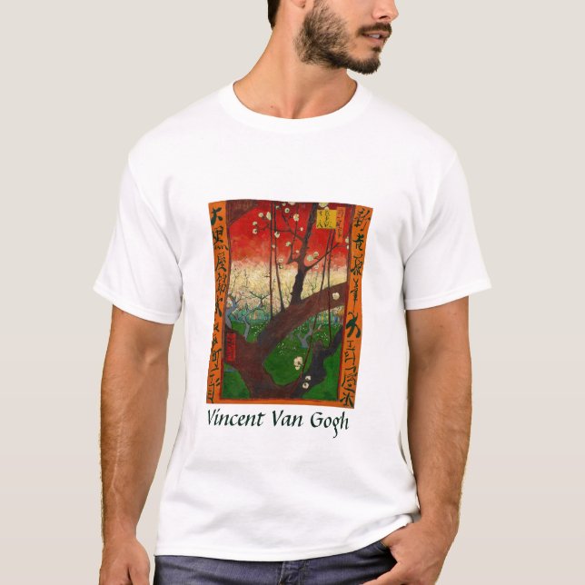 Vincent van Gogh - Flowering Plum Tree T-Shirt (Front)