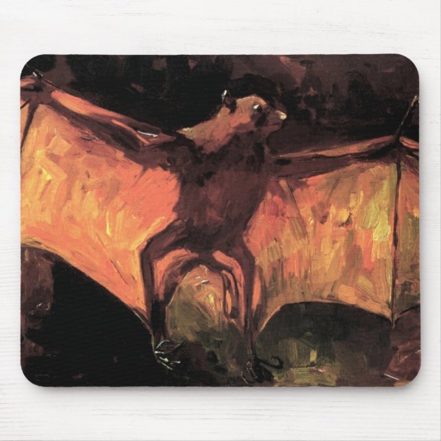 Vincent Van Gogh - Flying Fox - Halloween Fine Art Mouse Mat (Front)
