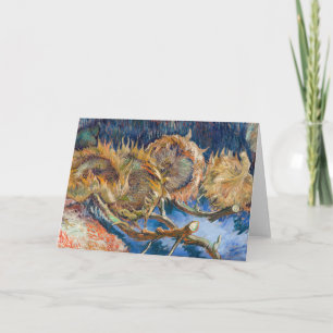 Vincent van Gogh - Four Cut Sunflowers Card