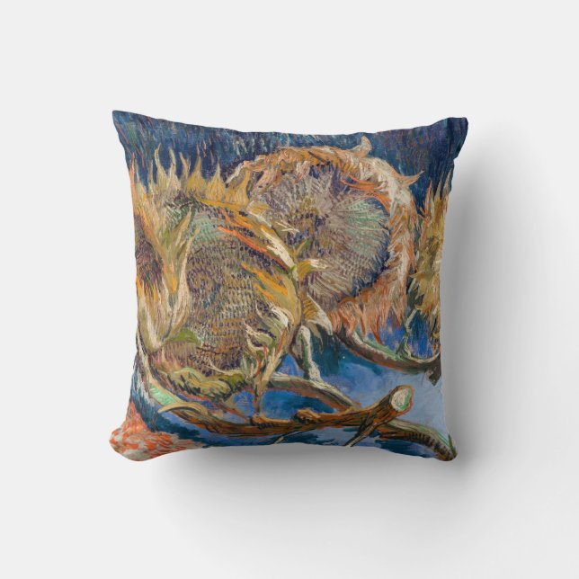 Vincent van Gogh - Four Cut Sunflowers Cushion (Front)