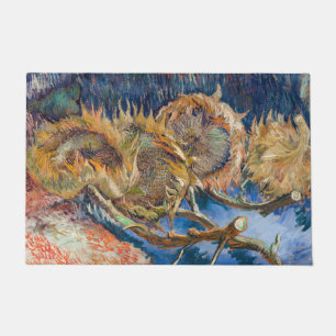 Vincent van Gogh - Four Cut Sunflowers Doormat