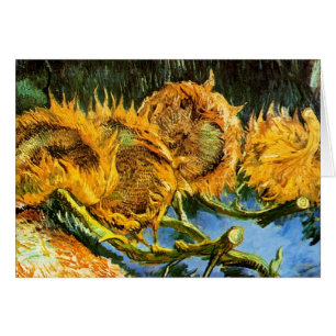Vincent Van Gogh - Four Cut Sunflowers Fine Art
