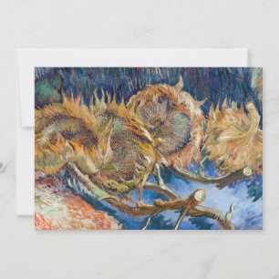 Vincent van Gogh - Four Cut Sunflowers Invitation